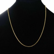 thin gold tone chain Hypoallergenic necklace