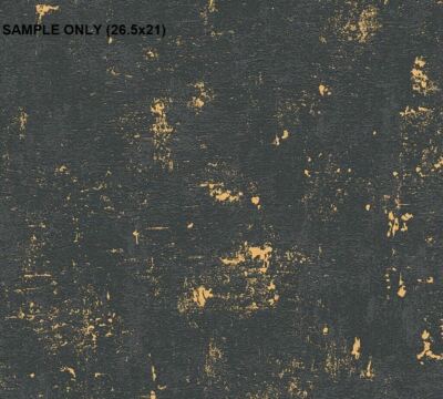 AS Creation Schwarz und Gold Beton Motivtapete MUSTER