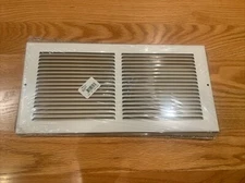 HART & COOLEY 650 14 06 W HORIZONTAL RETURN AIR GRILLE, 14 X 6 IN, STEEL, WHITE