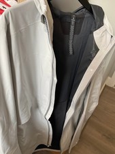 Lululemon Outpour Shell Waterproof Womens Jacket Raincoat Grey Size L