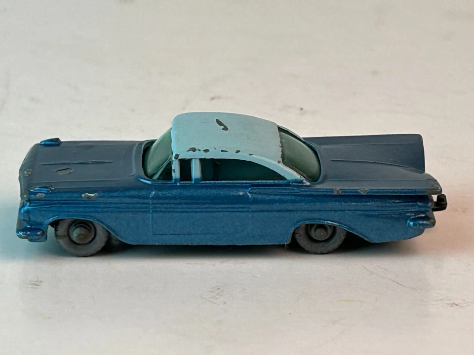 Matchbox Gray Wheel No. 57, 1959 Chevrolet Impala, Black Base, Silver Wheels - Image 3 of 4