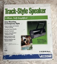 New Valcom V-1013B 1watt 1way Track Speaker Self Amplified Easy Mounting - Black