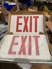 Sure-Lites HL0201B2GW-ESP FBA_LPX7 LED Exit sign - Lot of 3 NIB