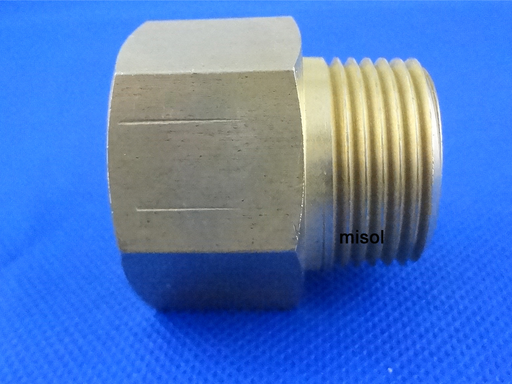 1 pcs of Adaptor fitting 1"" BSP (DN25) male to 1"" NPT female, Brass, Adapter