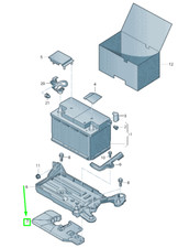 VOLKSWAGEN ARTEON 3H7 de la Batterie Protection contre la Chaleur 5Q0915325D
