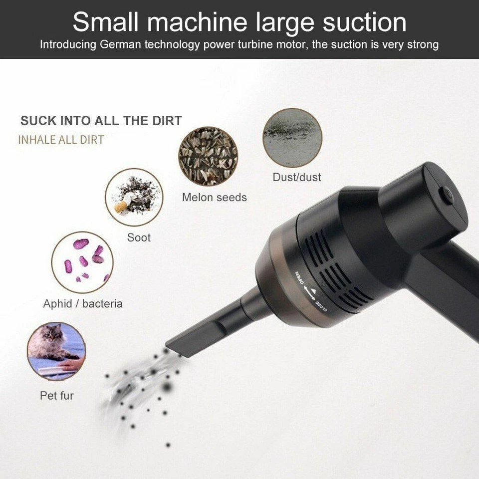 Air Duster Vacuum Cleaner For Computer, Home Cleaning and Car Portable USB Mini# - Image 4 of 4