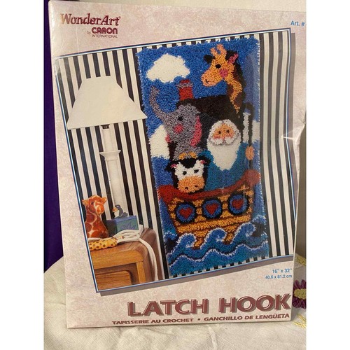 Latch Hook Tapestry Kit, Noah’s Ark. 4121, WonderArt by Caron