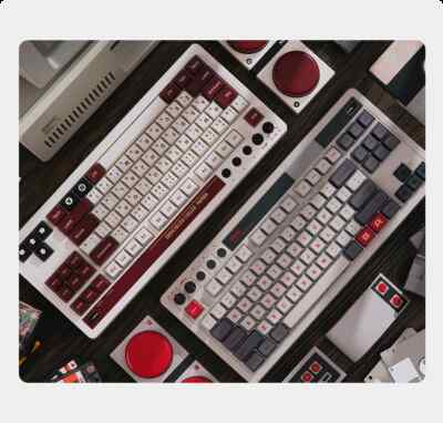 8BitDo Retro Mechanical Keyboard, BT/2.4G/USB-C Gaming Keyboard with 87 Keys
