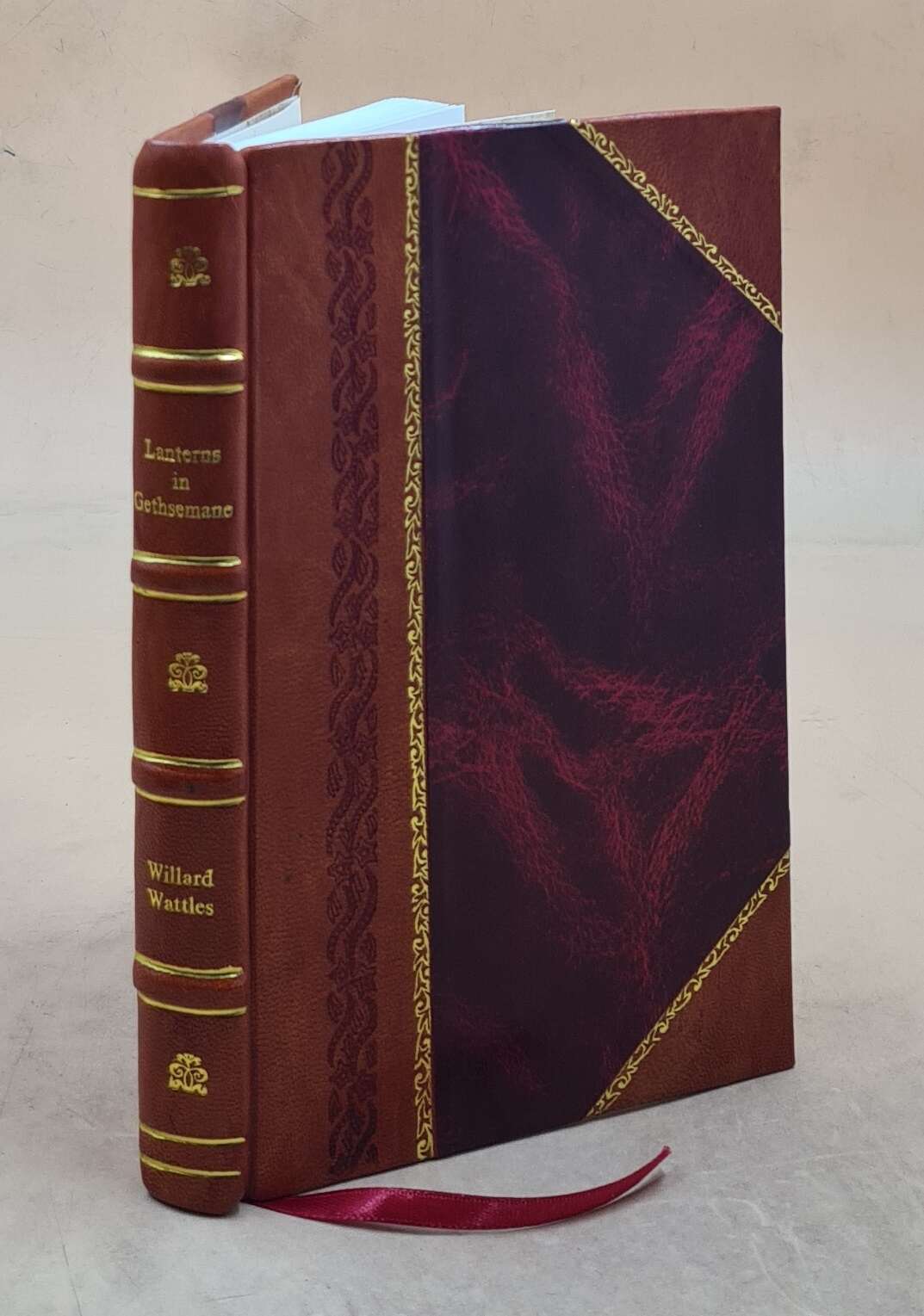Leather Bound Biblical Mystical Poems Lanterns In Gethsemane