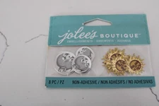 EK Success Jolee's Boutique Embellishments Celestial Suns and Moons Scrapbooking