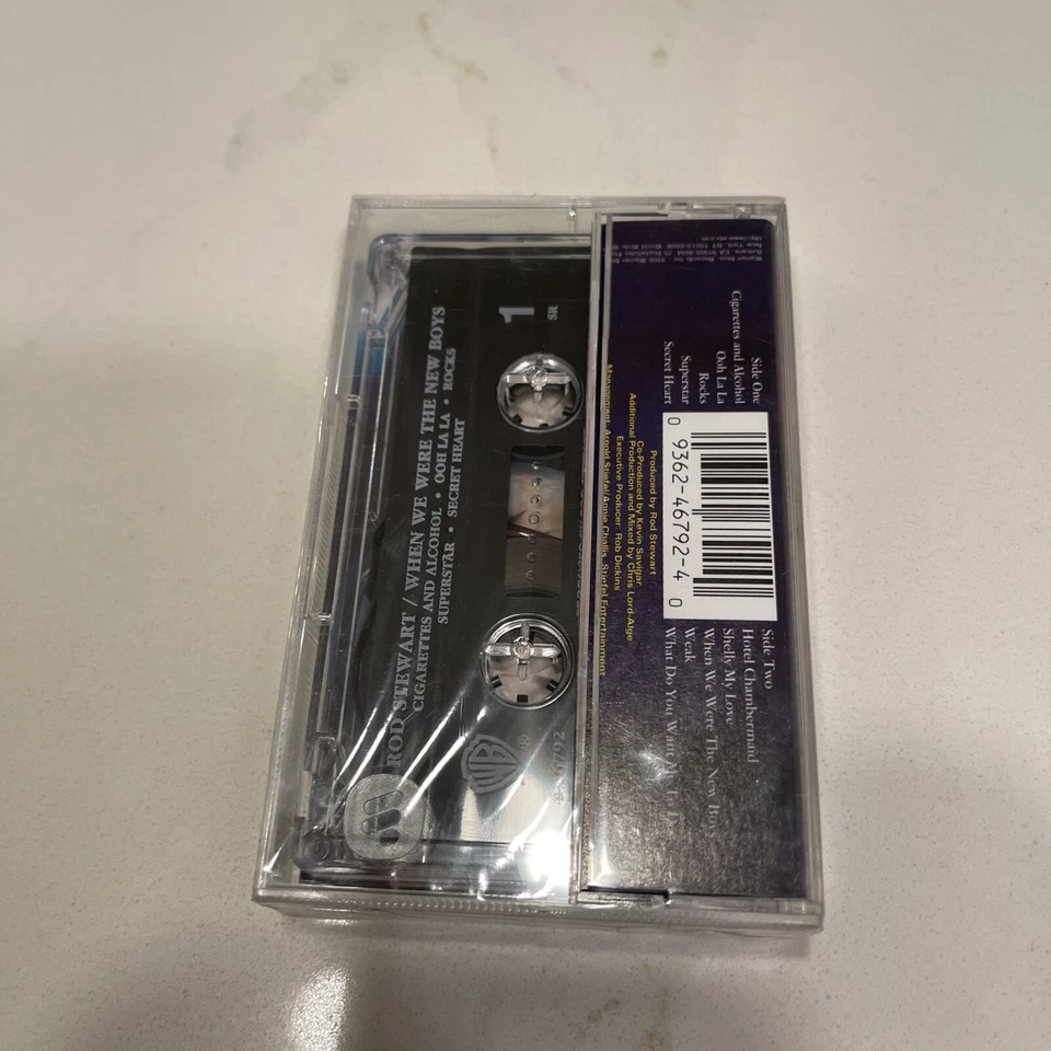ROD STEWART – When We Were The New Boys 1998 Warner Bros. cassette SEALED FSH - Image 4 of 4