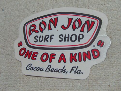 Ron Jon Surf Shop ONE OF A KIND Logo Naklejka Cocoa Beach FL 6" Naklejka NOWA - Zdjęcie 1 z 2