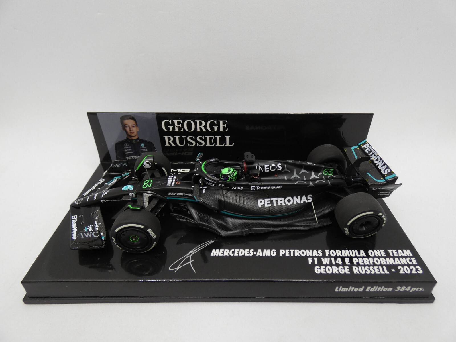 Mercedes AMG Petronas W14 E George Russell #63 Bahrain Gp 2023 MINICHAMPS 1/43