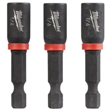 Milwaukee 49-66-4522 1/4 in. x 1-7/8 in. Magnetic Nut Driver 3 pack