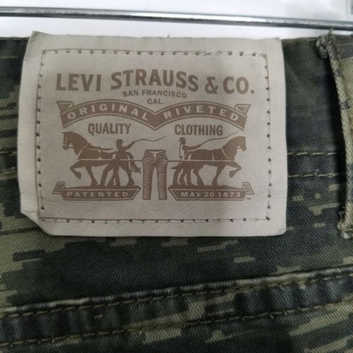 Levi's 511 Slim Boy's Green Camo Camouflage Cargo Pants Size 20R - Picture 8 of 10