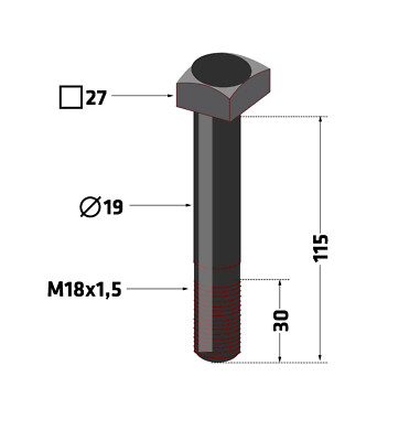 Mulcher Schraube BER-900 fur Berti