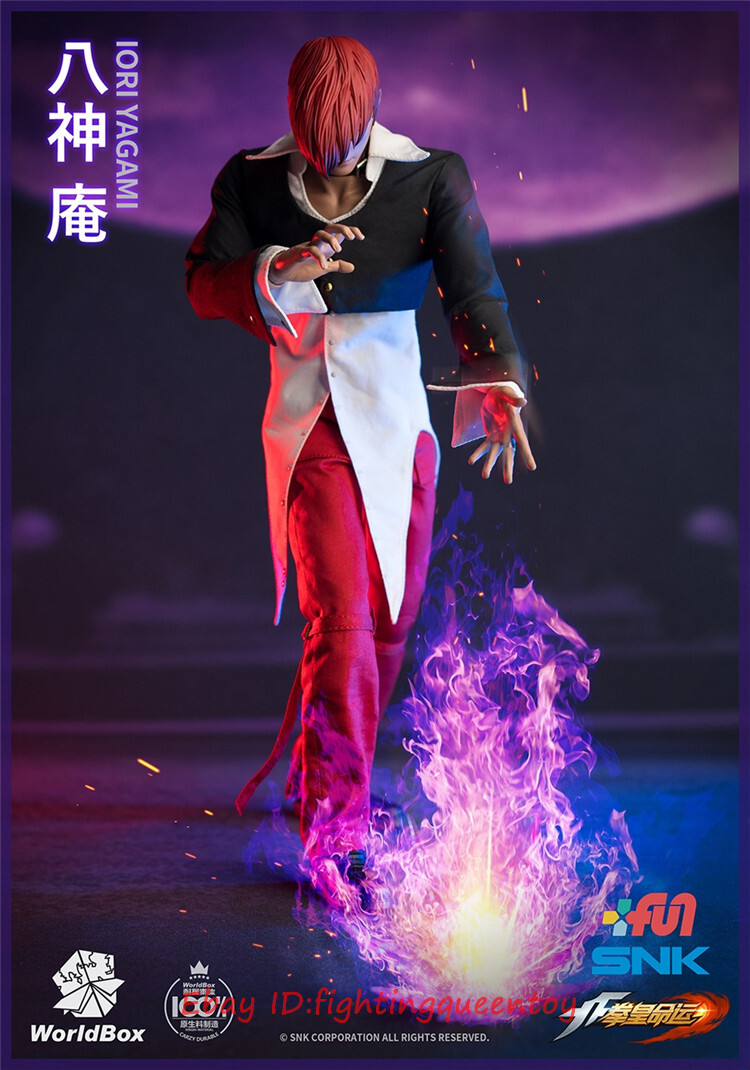 WorldBox KF100 KOF 98 IORI YAGAMI Deluxe Version 1/6 Figure