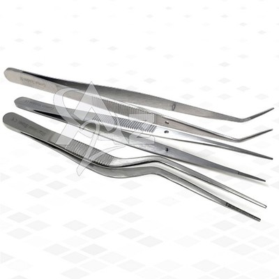 3xCulinary Chef's Garnishing Tong Food Presentation/Plating Tweezer Tool Kitchen