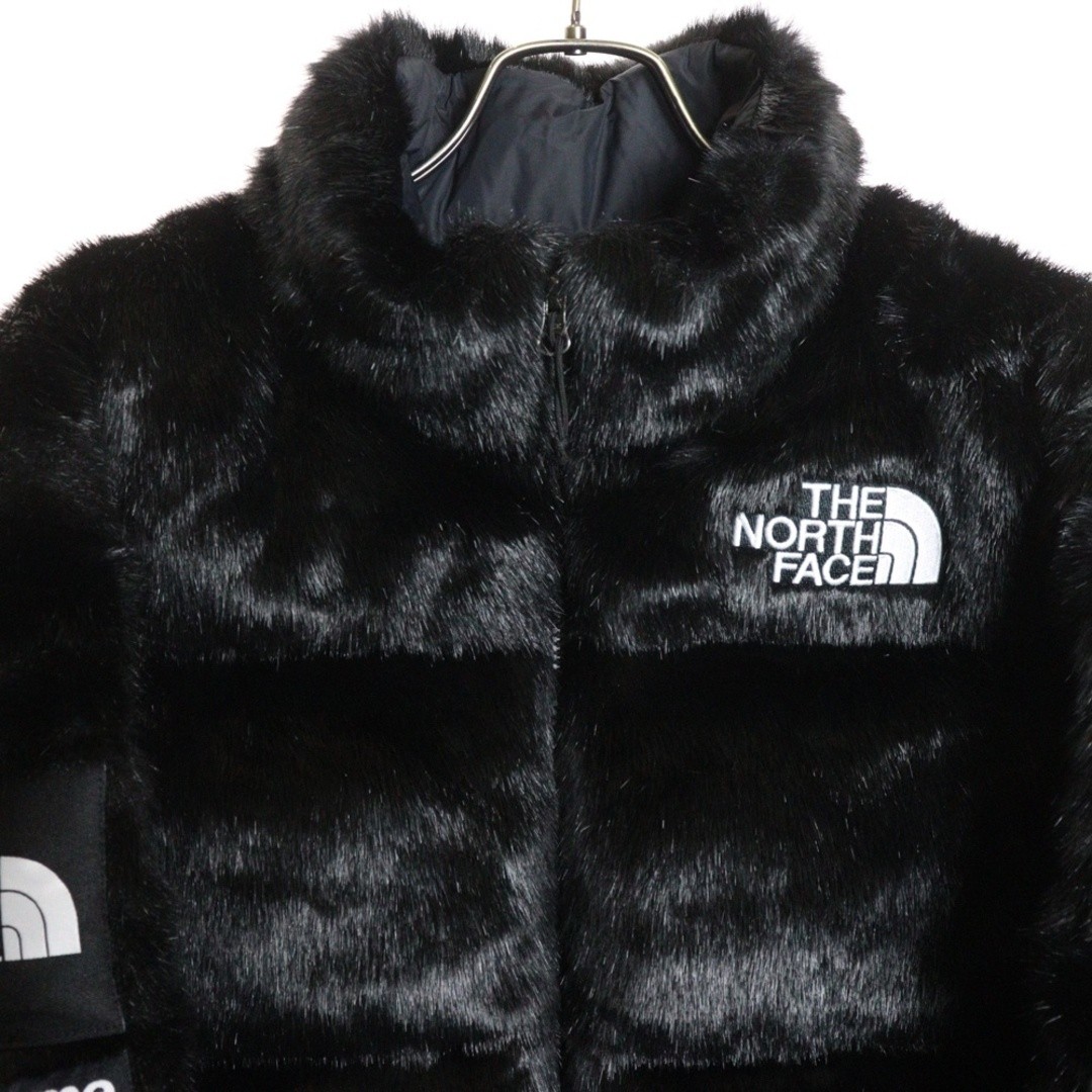 Supreme 20aw X The North Face Faux Fur Nuptse Jacket Nd92001i Down Black Used 96 thumbnail 3