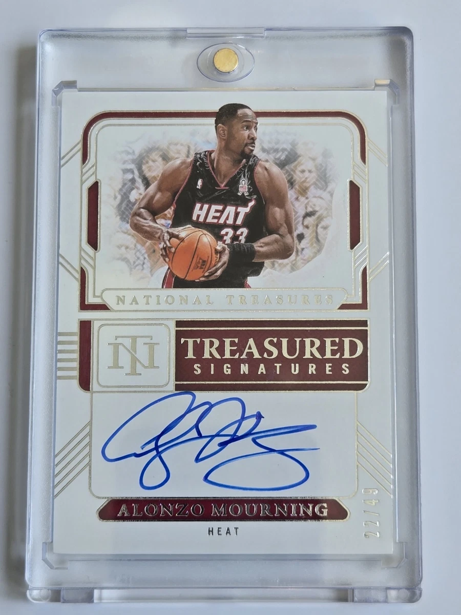 Panini Alonzo Mourning Basketball Autographed Sports Trading Cards