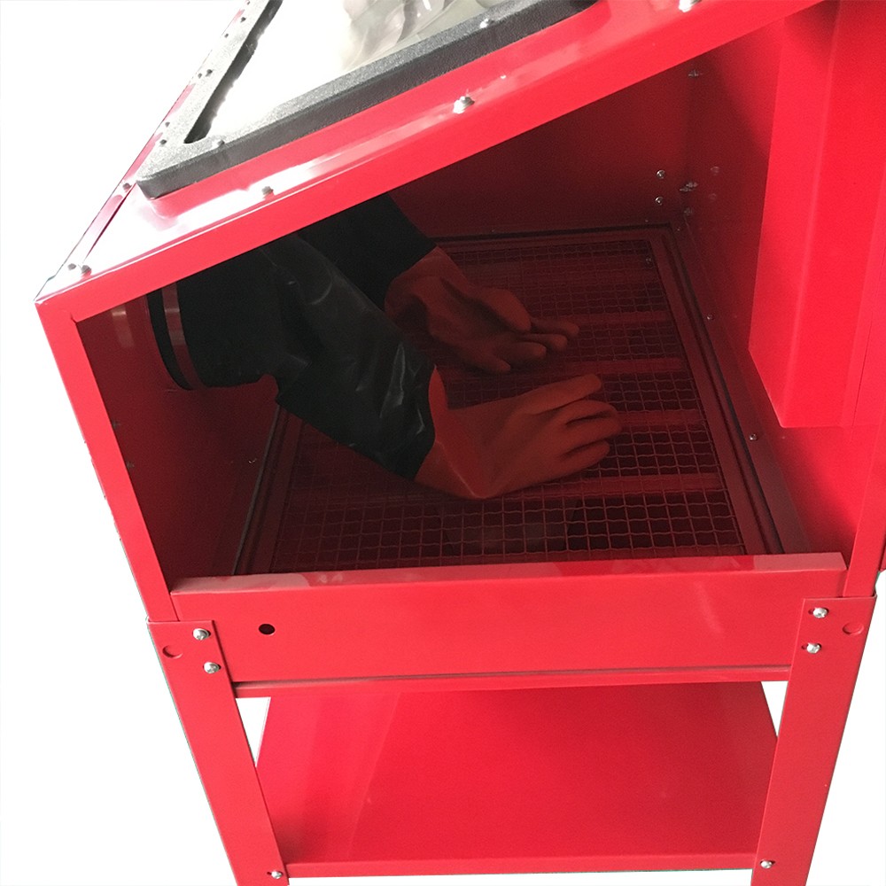 60 GAL Sand Blast Abrasive Sandblaster Cabinet with Gun, Hose, Gloves, Nozzles