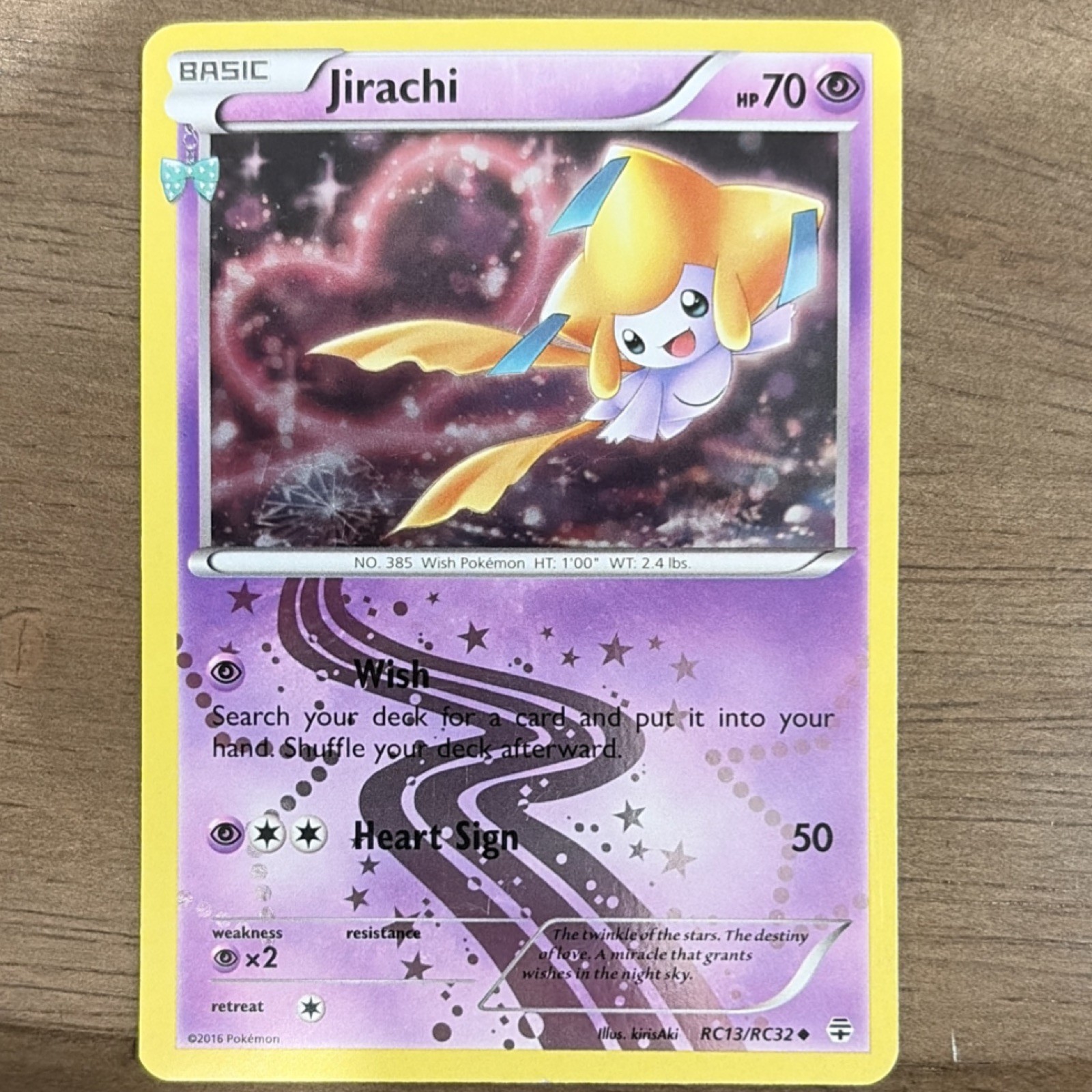 Pokémon TCG Jirachi RC13-32 Generations Radiant Collection Holo Uncommon