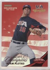 2013 USA Baseball Champions Certified National Team Mirror Red Adam Plutko 0l2