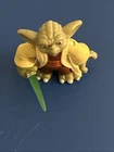 VTG Star Wars Galactic Heroes 2011 Hasbro 1.5" Figure Yoda w/ Green Lightsaber