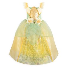 NWT Disney Store Tiana Costume Dress Up Princess Frog Girls Size 11/12