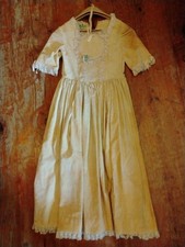 1860s White Fashion Victorian Dress