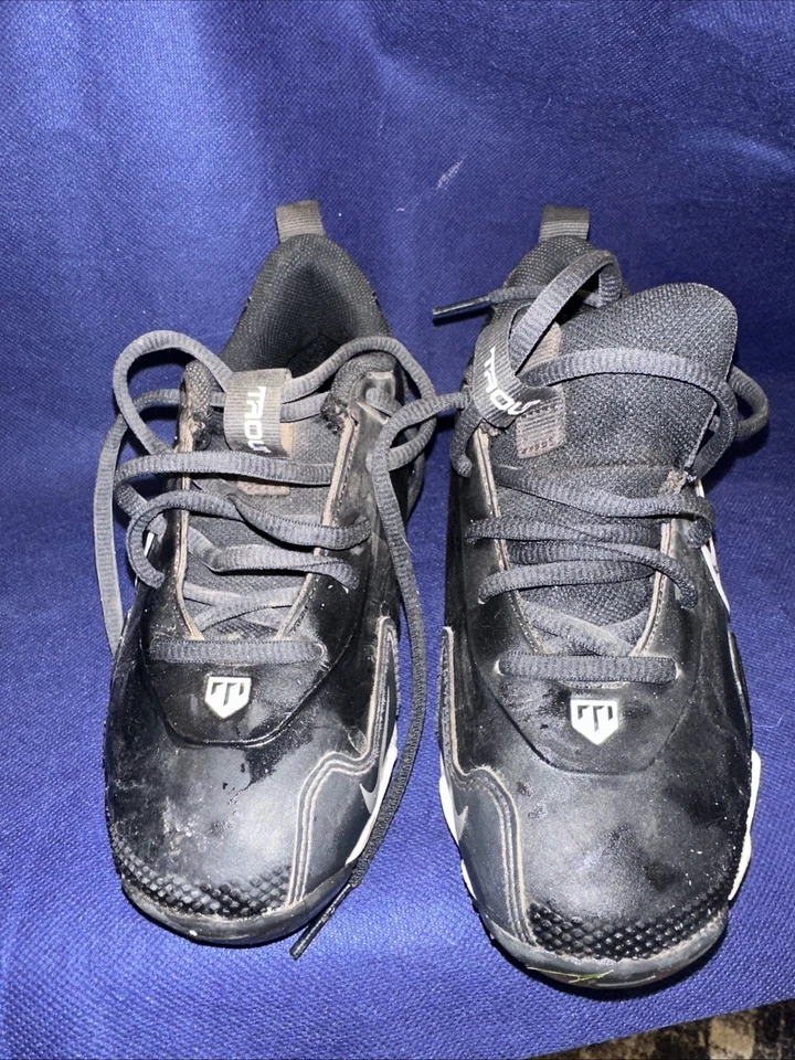 Botines de béisbol Nike Fastrex talla 13c juveniles negros muy queridos excelentes zapatos Foto 3 de 4