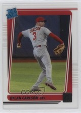 2021 Panini Chronicles Clearly Donruss Rated Rookies Dylan Carlson #17 0k26