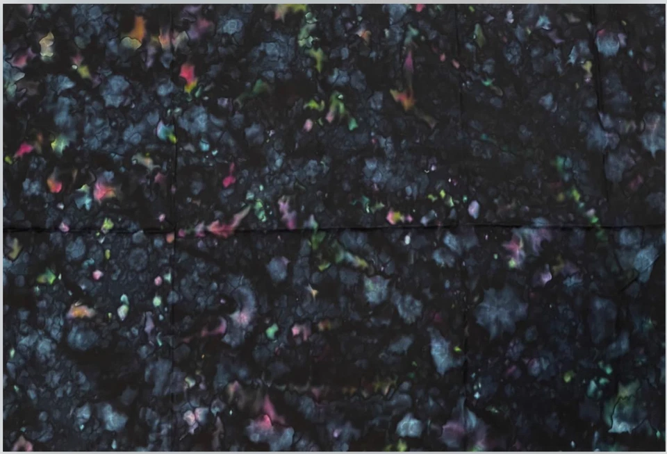 Colorful Night Sky Black Batik Fabric 3.1 yds yds Quilts Sewing Crafts - Image 2 of 4