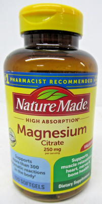 Nature Made Extra Strength Magnesium 250 mg 120 Liquid Softgels