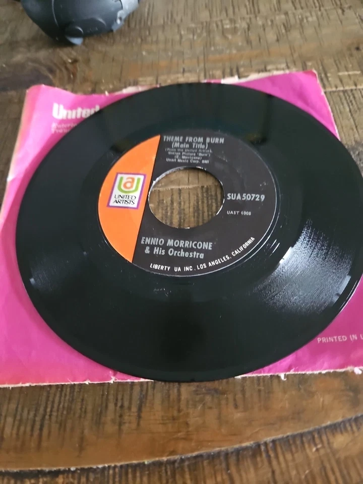 RARE ENNIO MORRICONE 7" THEME FROM BURN / ABOLICAO Foto 4 de 4