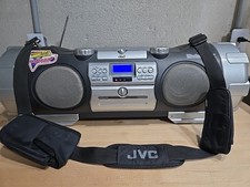 JVC RV-NB10B Kaboom Subwoofer AMFM CD Tape Boombox Ghetto Blaster FULLY TESTED