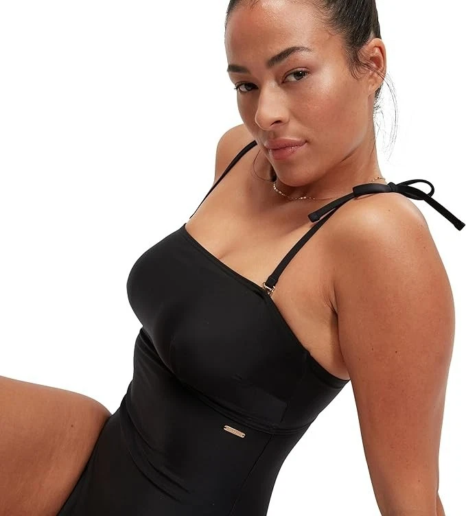 Speedo Women's Shaping Swimming Costume Bandeau Swimsuit Ladies Swimwear BNWT - Image 3 of 4