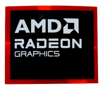 AMD Radeon Graphics Sticker 18x 20mm OEM Case Badge 2025 Version