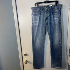 AG Adriano Goldschmied Jeans Men's 33 33x34 Blue The Matchbox Slim Straight Z