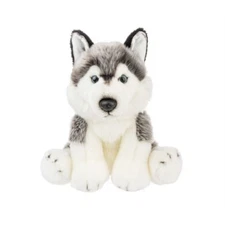 Ganz The Heritage Collection White and Grey Siberian Husky Plush Toy 12 Inch