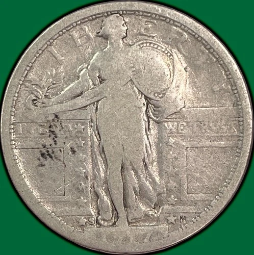 1917-S Type 1 Standing Liberty Quarter Very Good VG Coin #33350