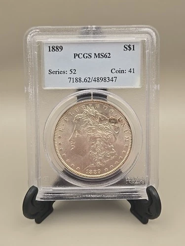 1889 $1 Morgan Silver Dollar PCGS MS62