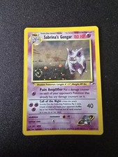 Sabrina's Gengar Holo Rare Gym Challenge Card 14/132 Pokemon TCG With Swirl 