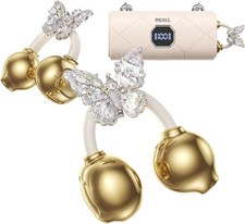Clip On Earbuds with Detachable Diamond Butterfly Earrings, Bluetooth 6.0 Open E
