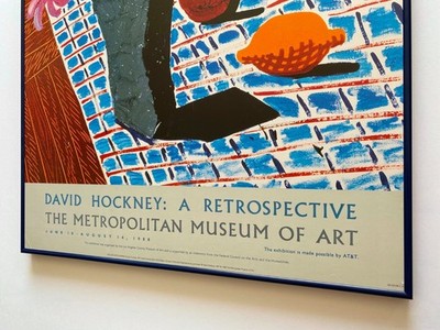DAVID HOCKNEY RARE 1988 LITHO PRINT FRAMED EXHBT POSTER STILL LIFE