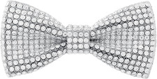 Rhinestone Bow Ties for Men Pre-tied Sequin Diamond Mens Women Tuxedo Bowtie wit
