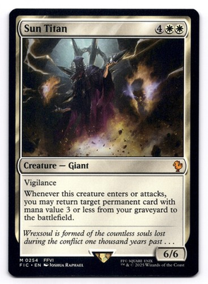 #ad Sun Titan NM Commander: Final Fantasy 0254 MTG Regular $1.94