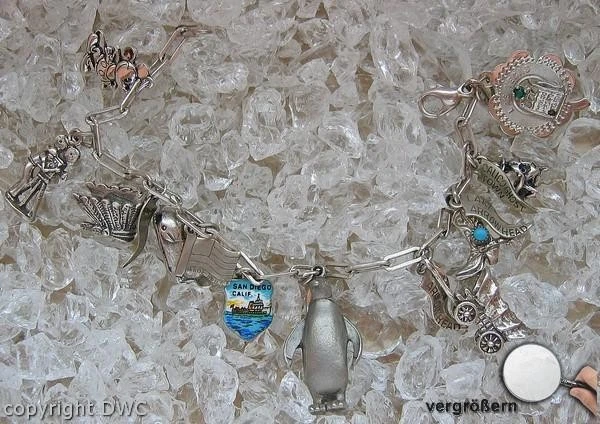 Silberarmbänder Bettelarmband Armband Anhänger Silberband fein! - Bild 2 von 4