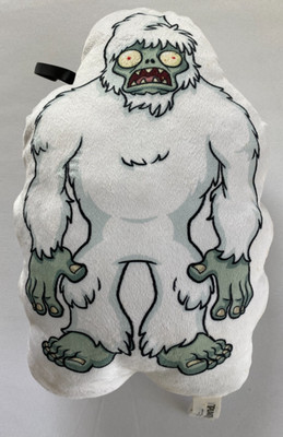 Plant Vs Zombie Yeti Plush Stuffed Pillow 12'' x 8''