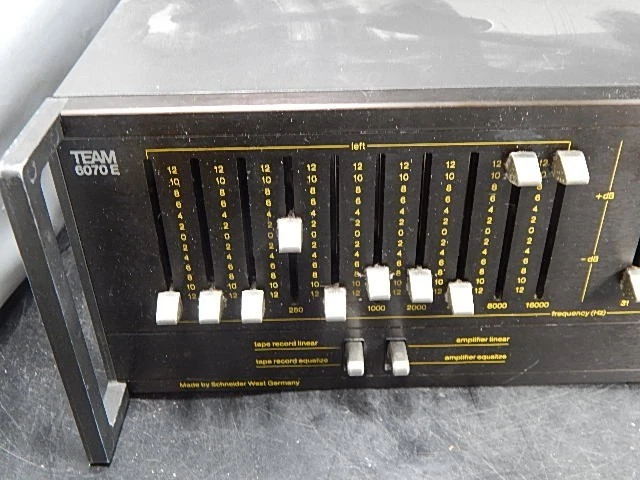 TEAM 6070E Grafischer Oktav-Equalizer Verstärker Equalizer - Bild 2 von 4